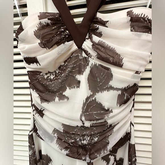 Jessica Tie Up Halter Floral Dress Size 6 - Picture 3 of 13